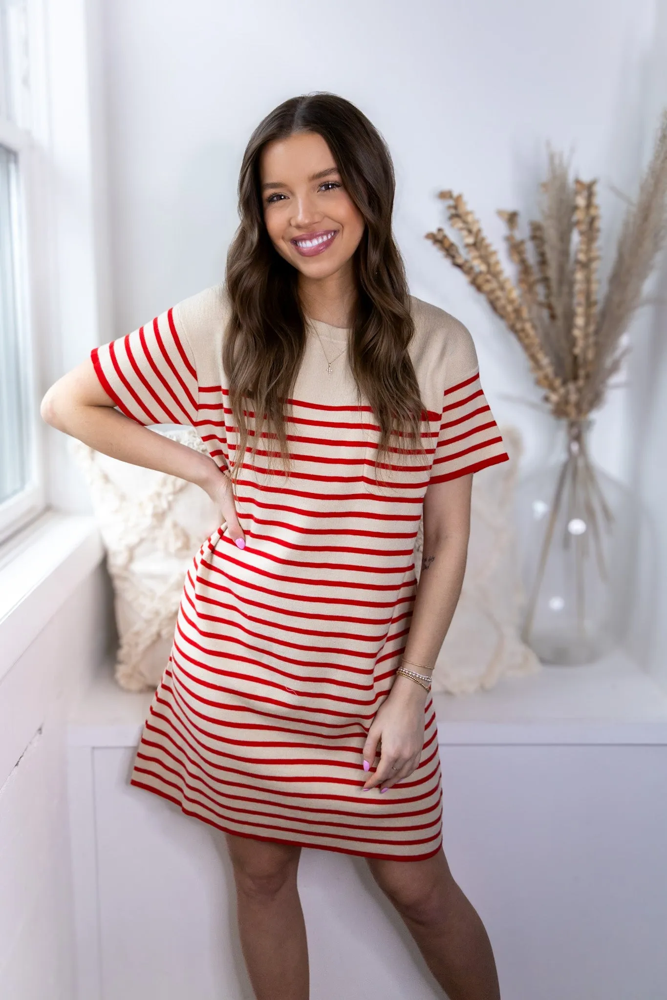 Scarlett Striped Sweater Dress