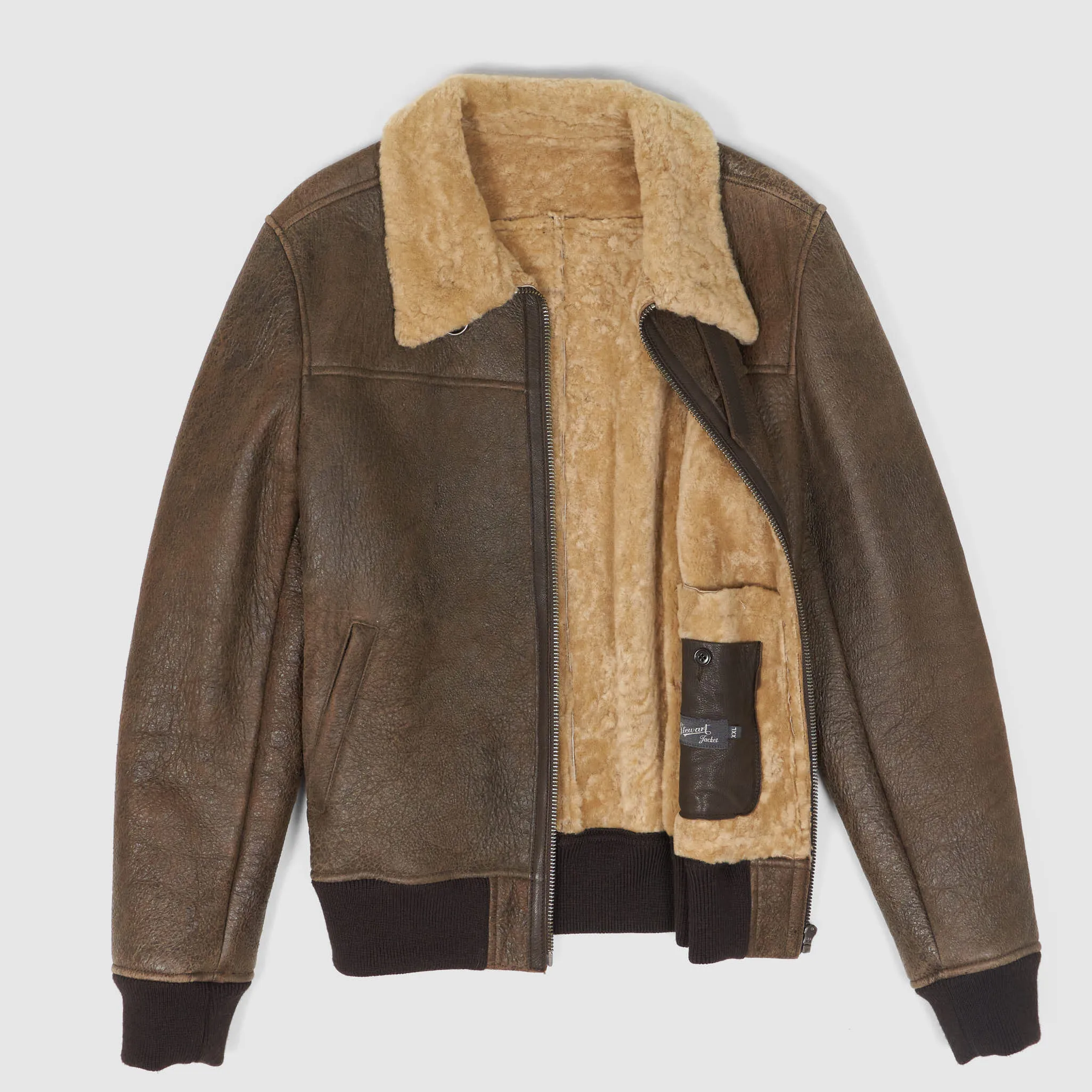 Stewart Bomber Shearling Leather Lumber