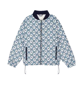 The Great Reversible Ultra Light Down Puffer in Falling Daisy - Cream