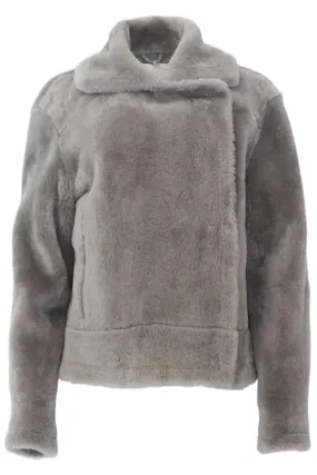 TIBI SHEARLING BIKER JACKET MEDIUM