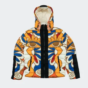 Unisex Roku Studio Abstract Eyes Bubble Jacket Yellow