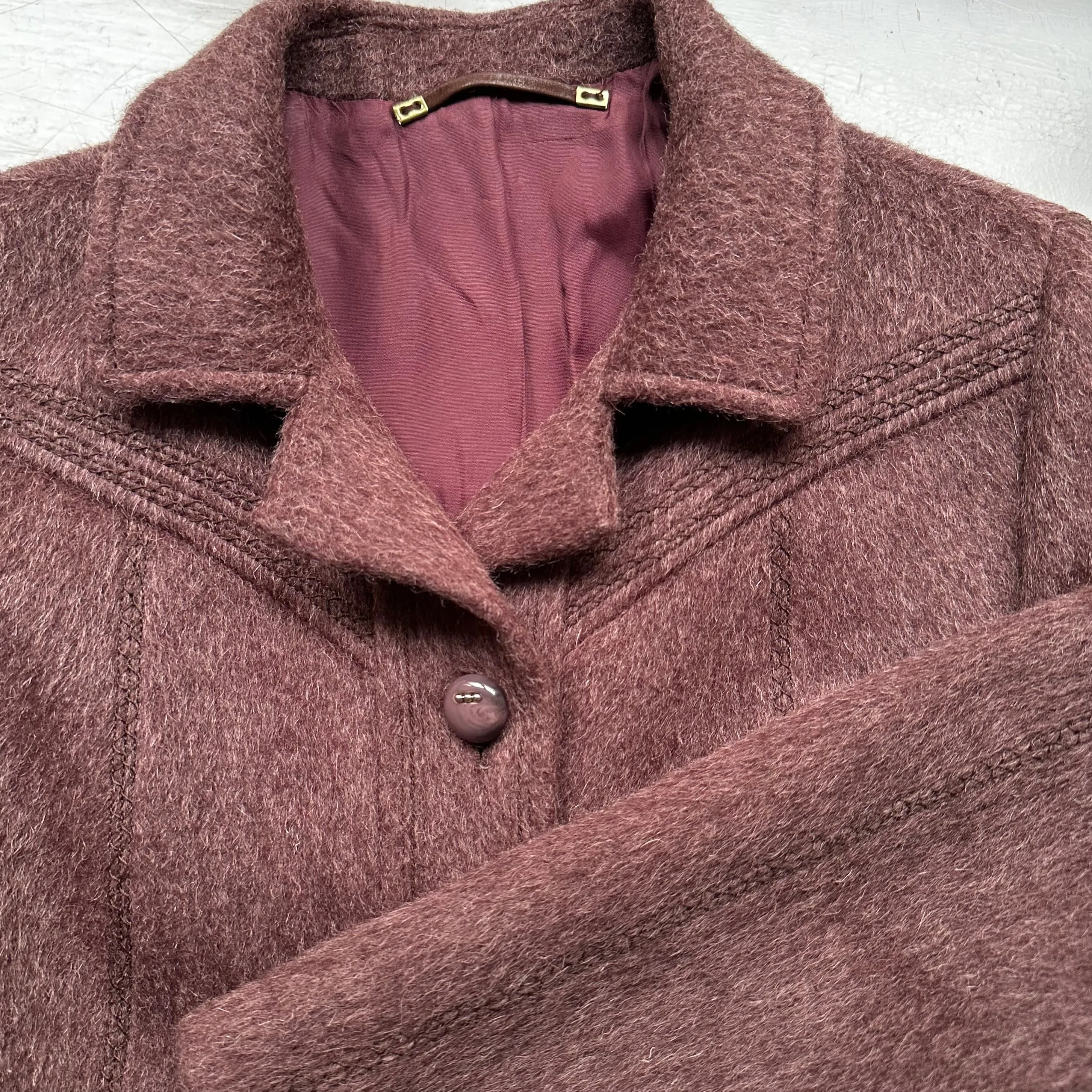 Vintage Alpaca Merino Wool Short Coat