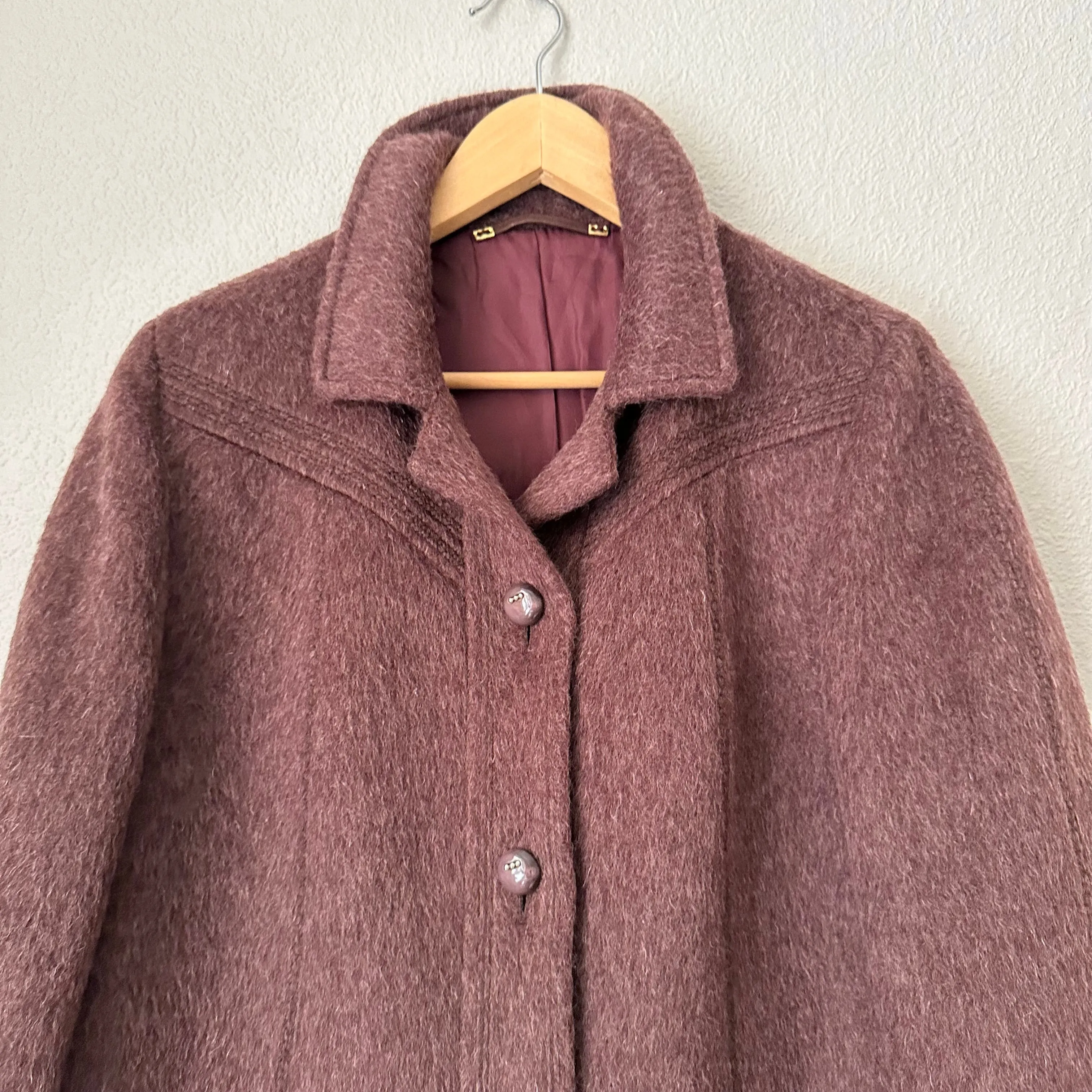 Vintage Alpaca Merino Wool Short Coat
