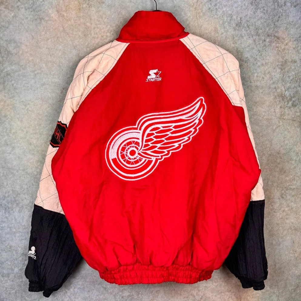VTG 90s Detroit Red Wings Starter Jacket XL