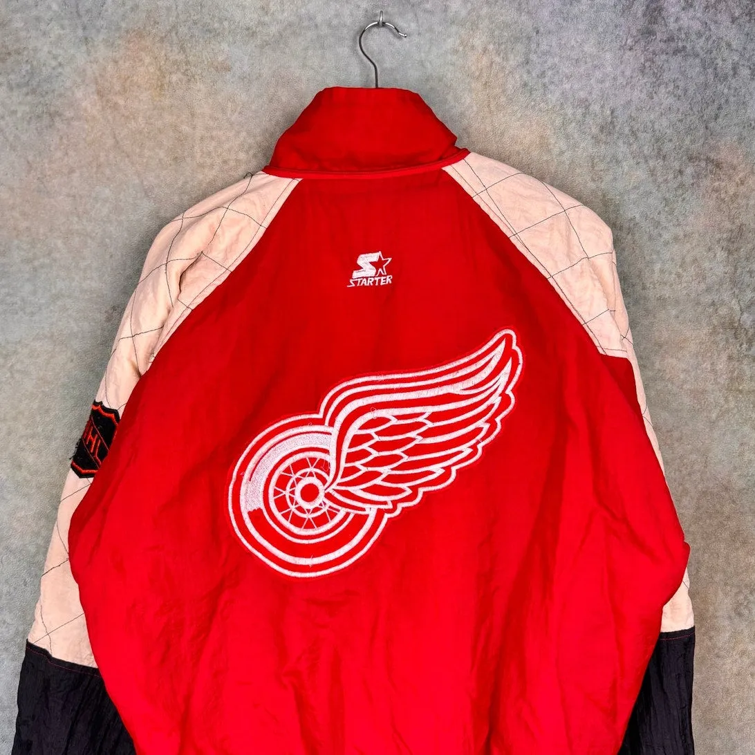VTG 90s Detroit Red Wings Starter Jacket XL
